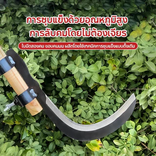 มีดขอ เคียว เคียวตัดกิ่งสูง เกี่ยว เก็บผลไม้ บนที่สูง ไม่ต้องปีนป่าย ให้เสี่ยงอันตราย เหล็กแมงกานีส หนา คม แข็งแรงทนทาน