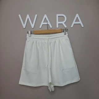 [ CP2 ] WARA กางเกงขาสั้น กระเป๋าปะหน้า ผ้า Cotton260g