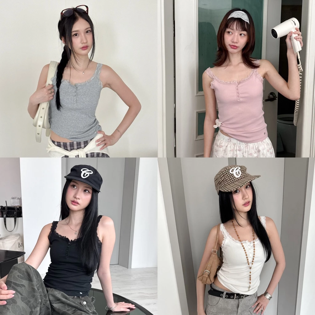 Choosedress A2040 Emie Lace Cami เสื้อสายเดี่ยวสายลูกไม้