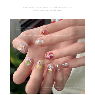 มุกดาวหัวใจรวมพาสเทลแต่งเล็บ💗พร้อมส่ง50ชิ้น💗อะไหล่มุกหัวใจพาสเทลแต่งเล็บ อะไหล่ดาวพาสเทลแต่งเล็บ