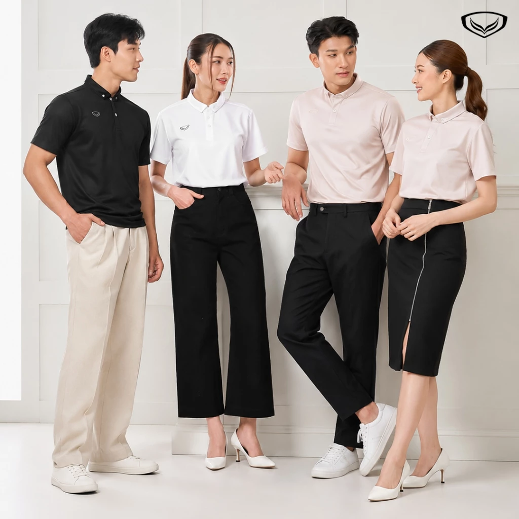 GRAND SPORT เสื้อคอปกสีล้วน (สีใหม่) รหัส : 012261