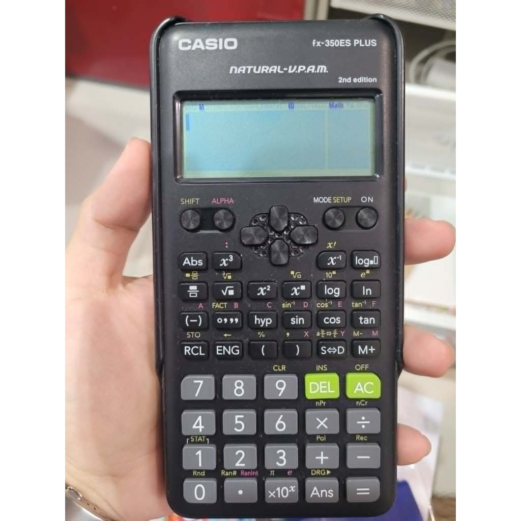 เครื่องคิดเลขวิทยาศาสตร์ Casio รุ่น fx-350ES PLUS 2nd edition.- มือสอง