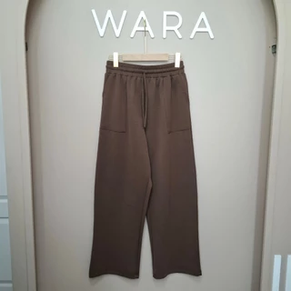 [ CP1 ] WARA กางเกงขายาวสบายพุง(มีเชือก) ผ้า Cotton 260g