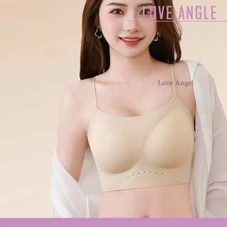 Love Angel Bra เสื้อชั้นในเว้าหลัง บราหลังโล่งลึกรูปตัวยู ไร้รอยต่อ ไร้โครงเหล็ก สายหลัง 3 แถว ปรับได้ M-XL 925