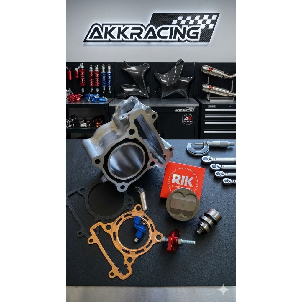 เสื้อสูบ spark135 R15 Mslaz Exciter150 60/63มม.