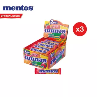 [แพ็ค 3] Mentos Mini Fruit 8g เมนทอส มินิ ฟรุต 8 กรัม