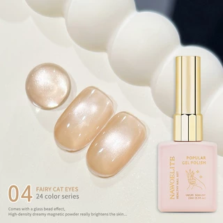 Nawoelite สีทาเล็บ สีทาเล็บเจล ยาทาเล็บ เจลทาเล็บตาแมว 24 สี เนื้อใสสวย ดูมีมนต์ขลัง ผงแม่เหล็กละเอียดแน่น