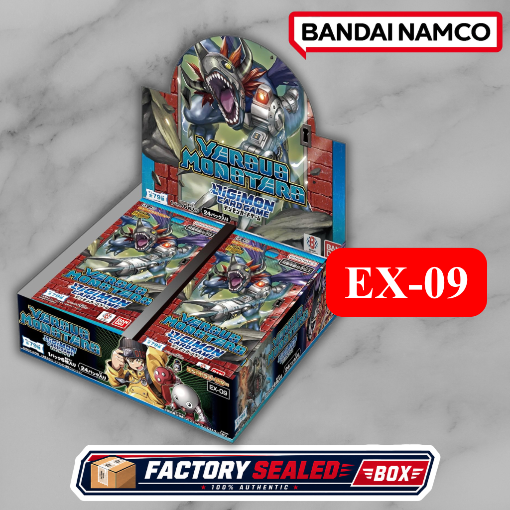 DIGIMON EX09 การ์ดเกม Extra Booster Versus Monsters BOX 24 ซอง ของแท้ญี่ปุ่น