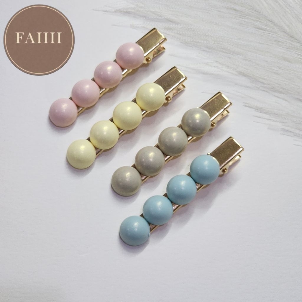 พร้อมส่ง กิ๊บติดผมไข่มุก โครงสีทอง (ราคาต่อคู่)