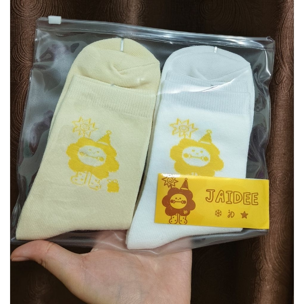 พร้อมส่ง ถุงเท้าใจดี Jaidee Gmmtv #จุงดัง