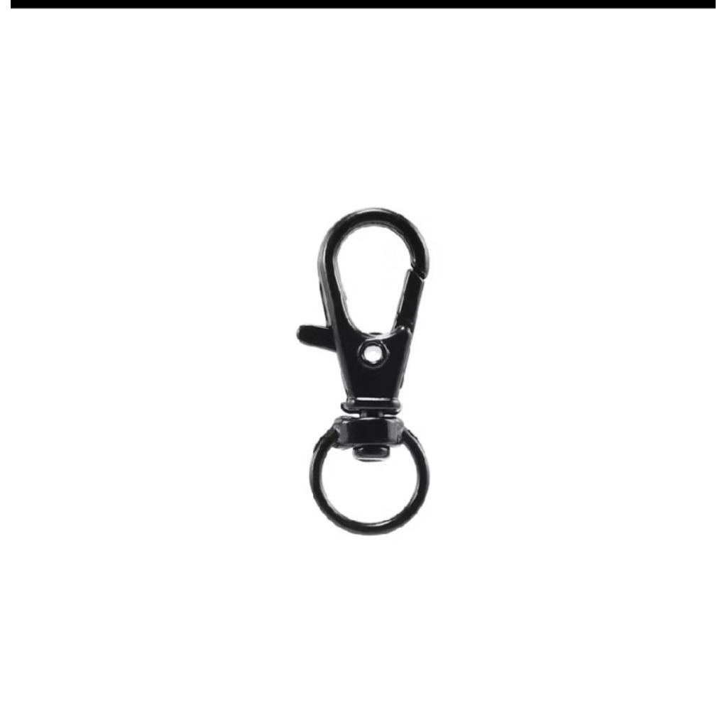 ตะขอก้ามปูหมุนได้ สีดำ (Black Swivel Lobster Clasp).malee
