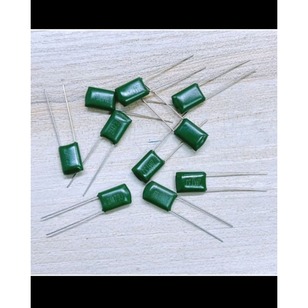 จำนวน10ตัว c ไมล่า473 2a473j . 4uf 100v สีเขียว เครื่องขยายเสียง แอมป์