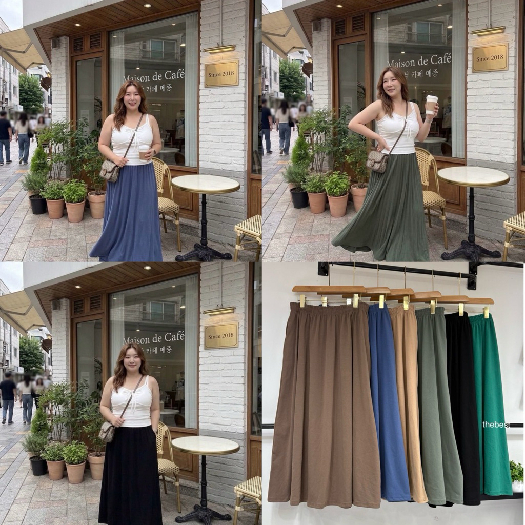 กระโปรงยาวแฟชั่นBigsize 30-52”