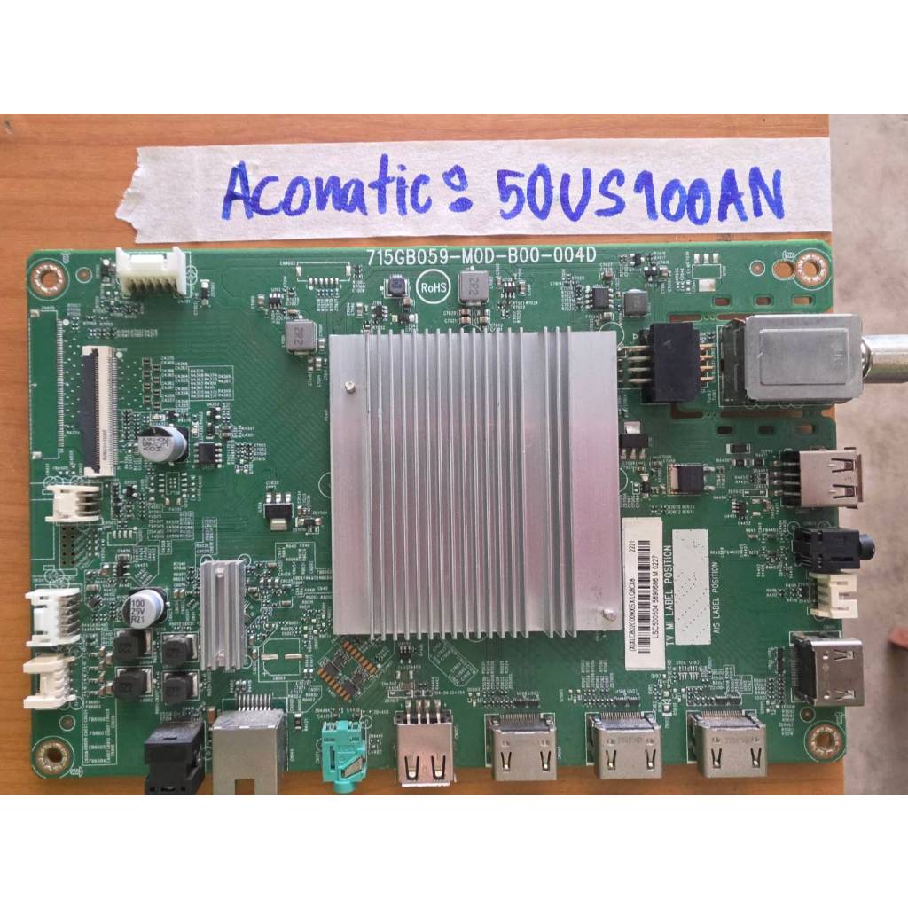 sp.อิเล็กทรอนิกส์ เมนบอร์ดทีวี50นิ้ว Aconatic รุ่น 50US100AN รหัสพาร์ท715GB059-M0D-B00-004D ***มือสอ