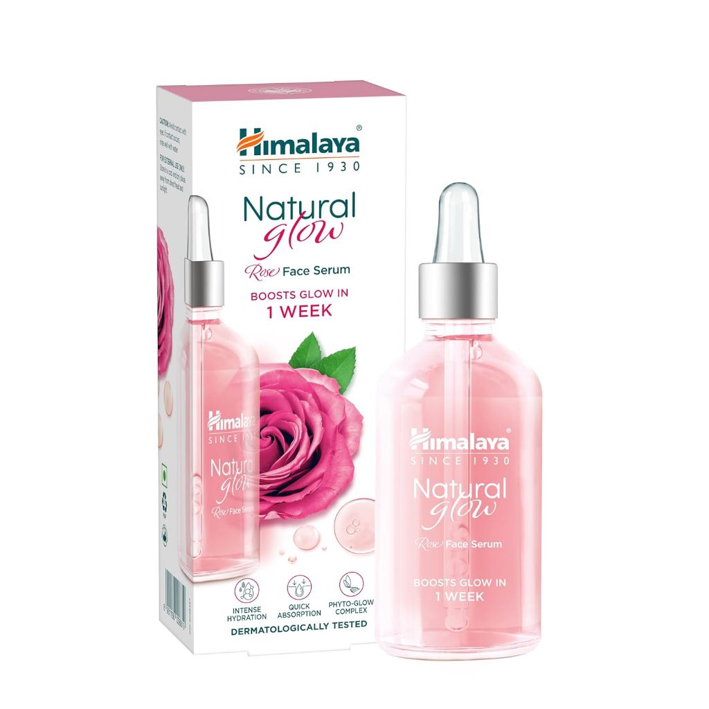 HIMALAYA NATURAL GLOW ROSE FACE SERUM  BOOTS GLOW IN 1 WEEK 30G