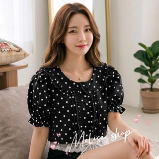 งานป้ายบน love story clothing เสื้อคอบัว เอวลอย เอวจั้มรูดปรับได้