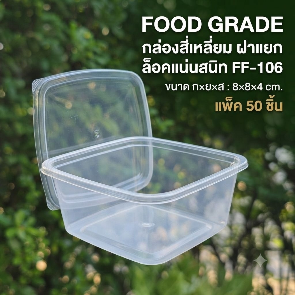 กล่องFF106บรรจุภัณฑ์ เบเกอรี่ ขนมไทย ทรงสวย