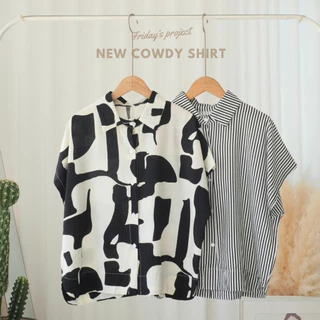 cowdy shirt เสื้อเชิ๊ตผ้าพริ้ว เนื้อผ้าไม่หนาใส่สบาย
