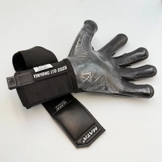 ถุงมือผู้รักษาประตู MATASPORT รุ่นท็อป Pro3Elite Black out สีดำ-โฟมดำ