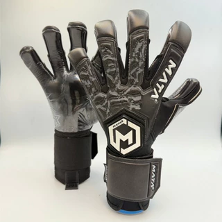 ถุงมือผู้รักษาประตู MATASPORT รุ่นท็อป Pro3Elite Black out สีดำ-โฟมดำ