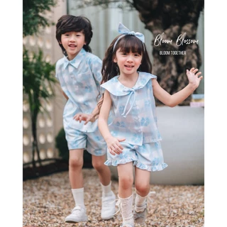 (พร้อมส่ง) Blue Blossom Girl Set BL02B