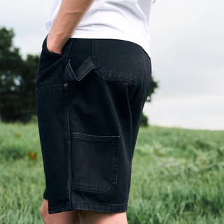 SLURBOYY Jacob Double Knee Denim Shorts กางเกงยีนส์ขาสั้นทรง Double Knee (P0060)