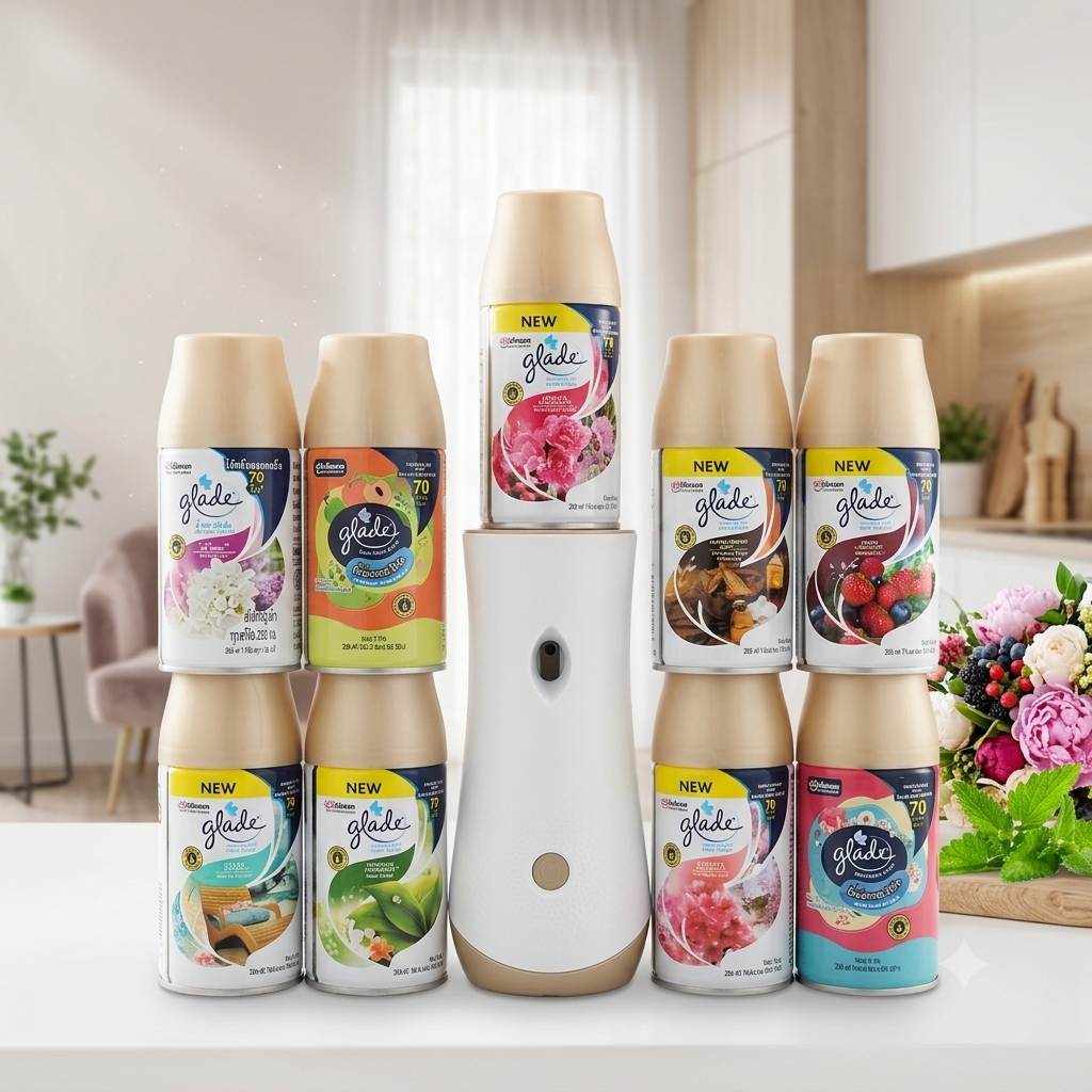 Glade Automatic Spray รีฟิลสเปรย์หอมปรับอากาศ 252ml [เลือกกลิ่นได้] สเปรย์ปรับอากาศอัตโนมัติ หอมยาวนาน 70 วัน