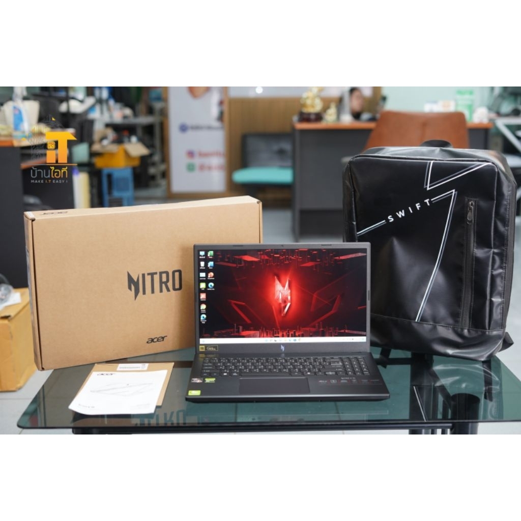 โน๊ตบุ๊คเกมมิ่งมือสอง รุ่น Notebook Acer Nitro V15 ANV15-41-R488