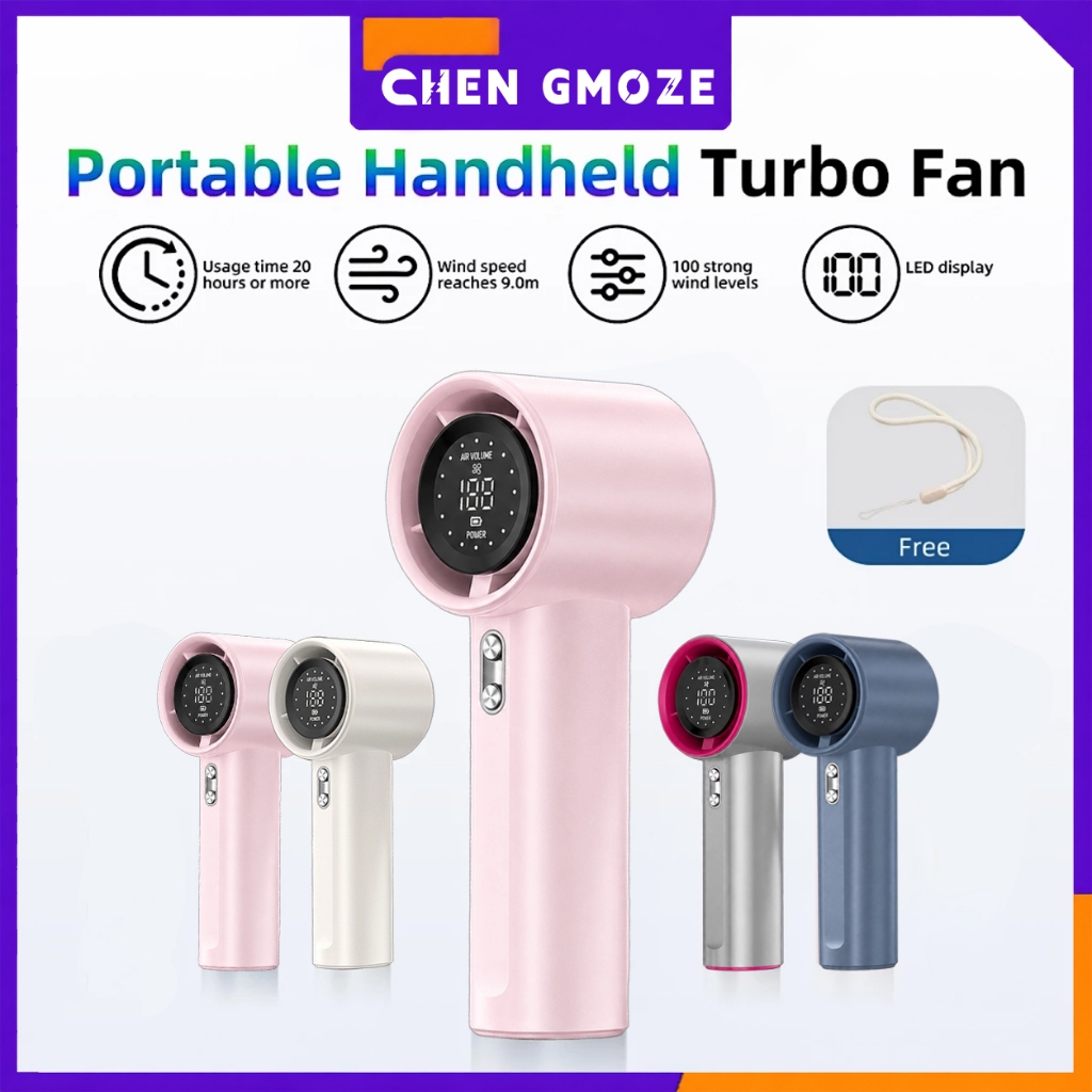 CHEN GMOZE GFS001 พัดลมพกพา พัดลมมือถือ ความเร็วสูง ทํางานเงียบ ปรับความเร็วได้ USB พัดลมมือถือ