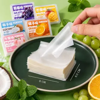 ขนมกระดาษกลิ่นผลไม้ เคี้ยวสนุก 10 รสชาติ 1 กล่อง 5,8,15 กรัม รสผลไม้ อร่อย,กินเพลิน