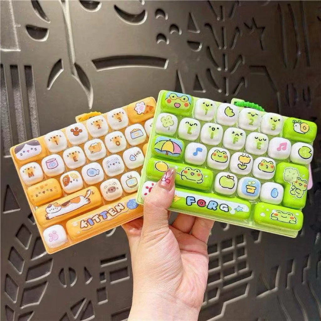 พร้อมส่งในไทย ส่งด่วน พวงกุญแจคีย์บอร์ด แป้นพิมพ์เสียงชัดเจน กดครายเครียด ของเล่น กดเพลินๆ มี2รุ่น มีไฟกับไม่มีไฟ thumbnail 8