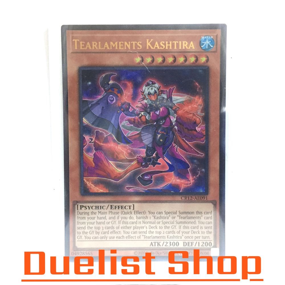Tearlaments Kashtira (UR,SE) Monster Water Level7 [Psychic/Effect] ชุด CR12-AE091 การ์ดยูกิโอ (Yu-Gi