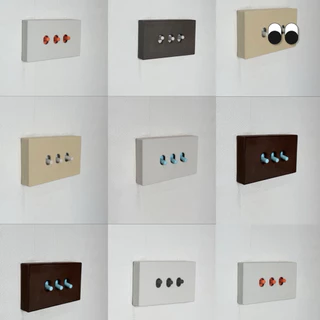 MOODI. กรอบสวิตช์ไฟ 1 ปุ่ม เนื้อแมท Light Switch Cover แต่งบ้าน แต่งคอนโด ติดง่ายไม่ต้องเจาะ