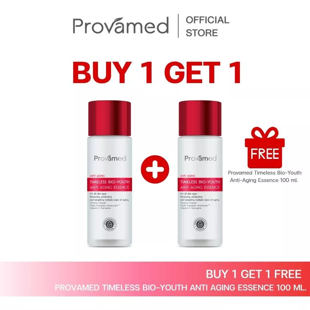 [ซื้อ1แถม1] PROVAMED TIMELESS BIO-YOUTH ANTI AGING ESSENCE 100 ML