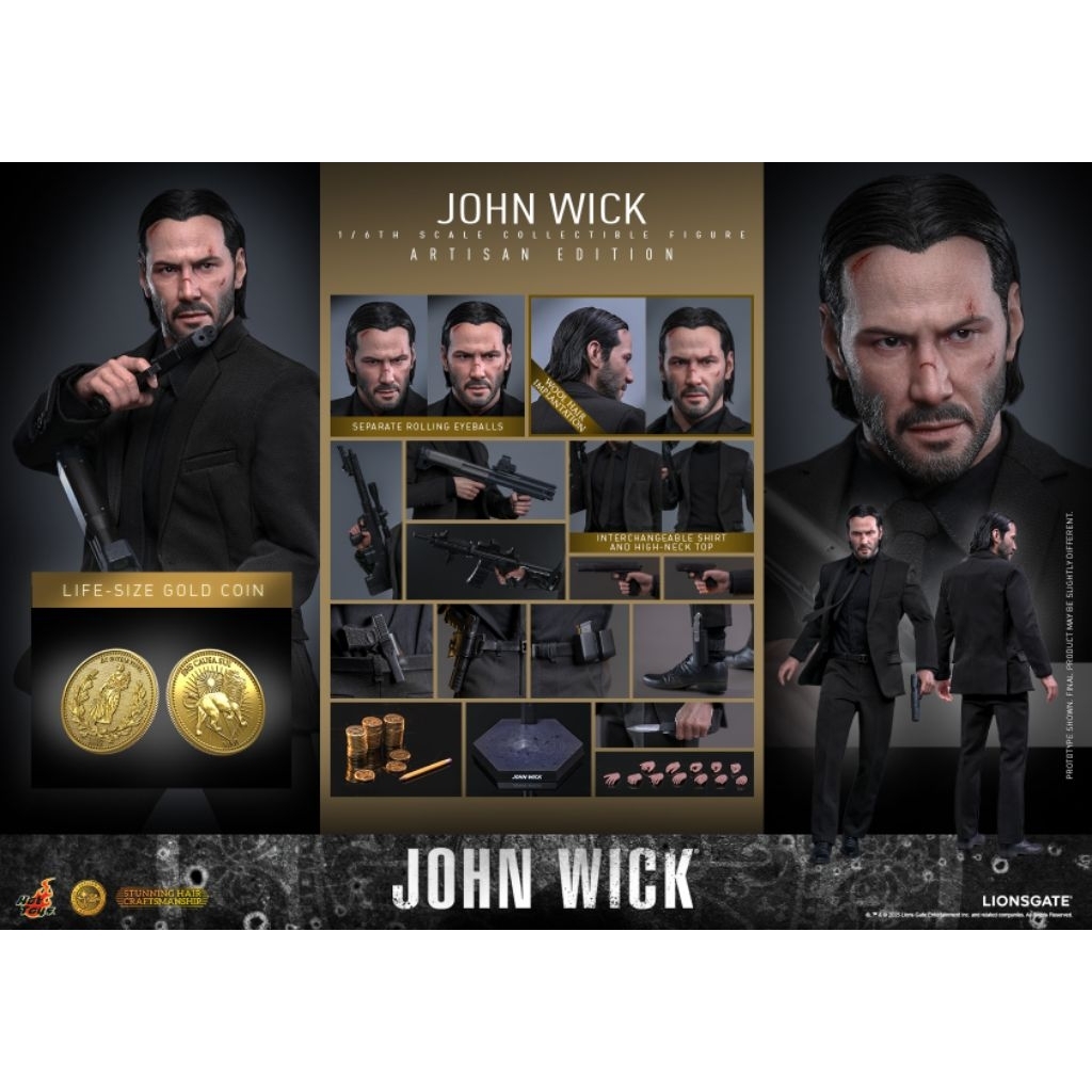 Hot Toys 1/6 MMS 833AE John Wick - John Wick (Artisan Edition) **Limited 4,000 units.**