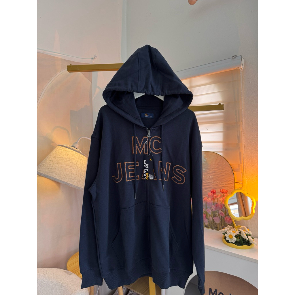 MC JEANS เสื้อกันหนาว ฮู้ดดี้ เเขนยาวมี4 สี กรม ดำ แดง เหลือ แบรนด์แท้