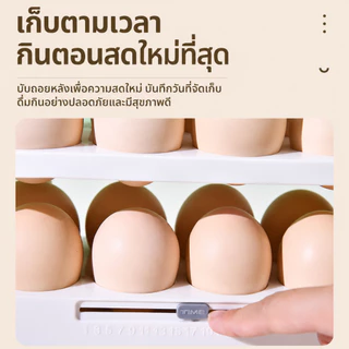 กล่องเก็บไข่ 3 ชั้น ความจุ 30 ฟอง สำหรับตู้เย็น รองรับไข่หลายขนาด ช่วยประหยัดพื้นที่