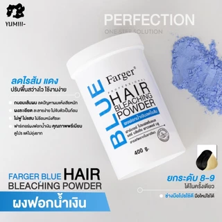 Farger ผงฟอกสีผม Professional ไฮโดรเจน Developer Violet Peroxide ผงฟอกม่วง ผงฟอกน้ำเงิน ฟอกผม ยกสีผม ของแท้