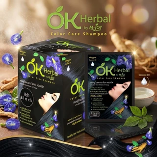 OK Herbal โอเค เฮอเบิล แชมพูปิดผมขาว [1 กล่อง/12 ซอง]