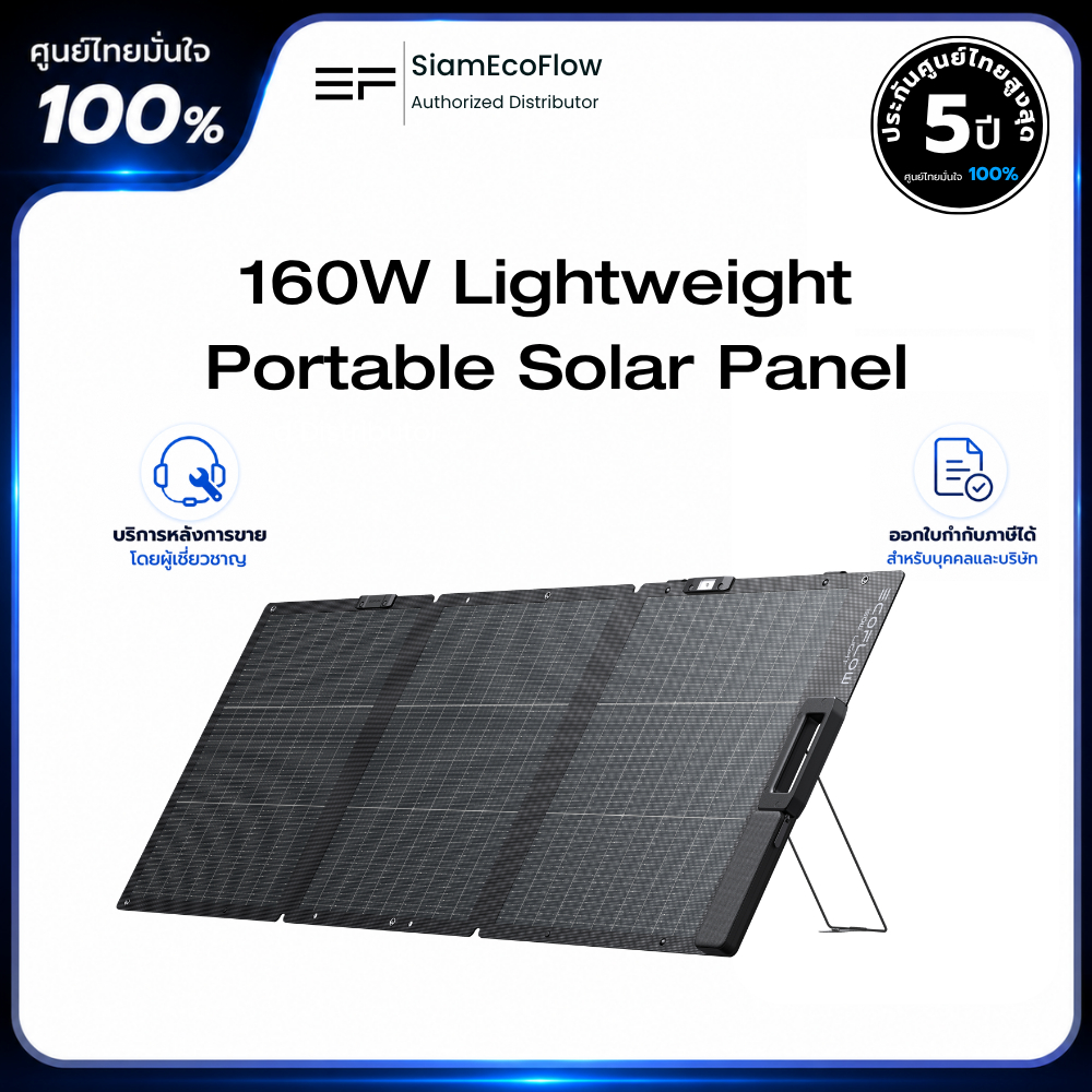 EcoFlow 160W Lightweight Portable Solar Panel