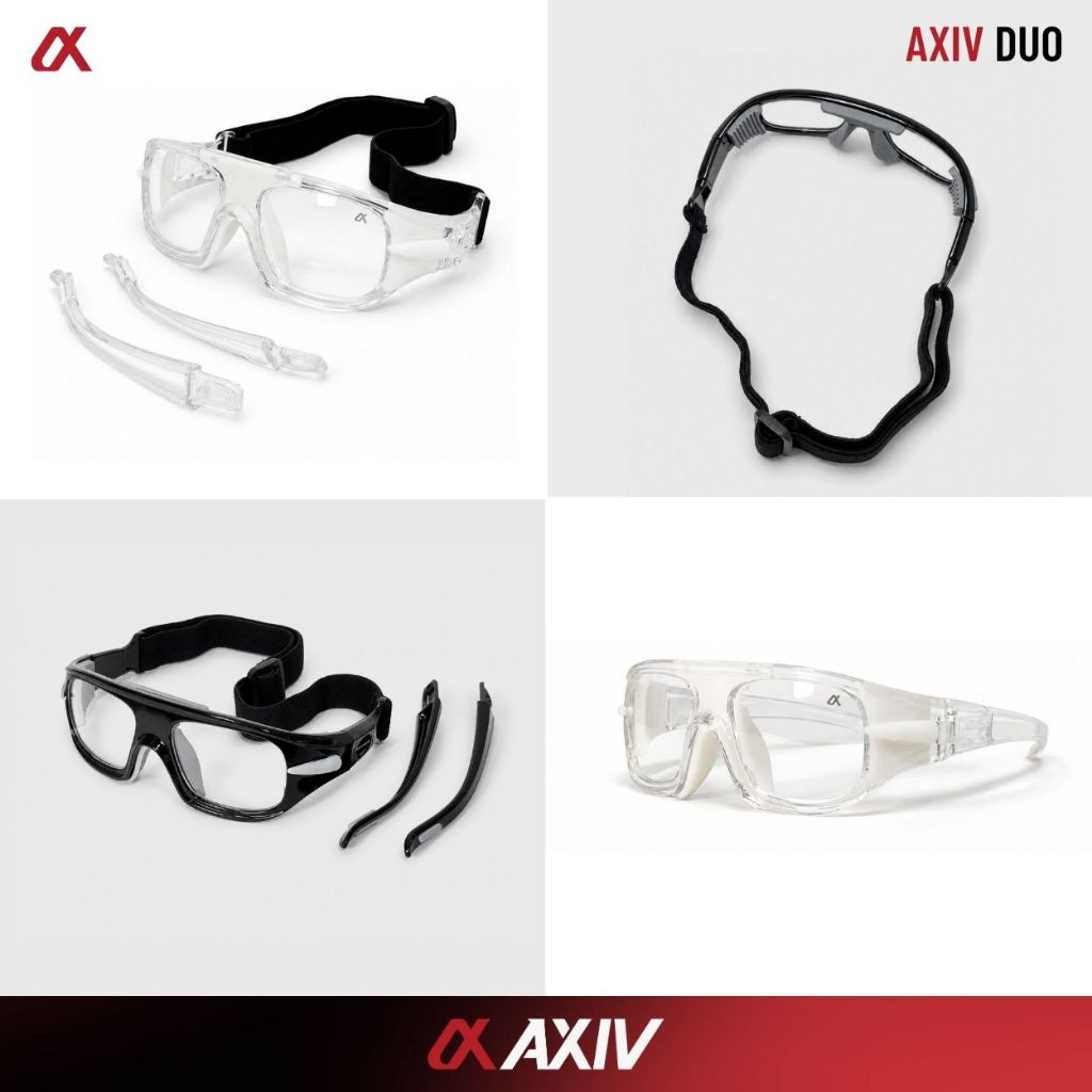 AXIV نظارة رياضية DUO 2 في 1 بأذرع وحزام قابلة للتبديل — صورة 8