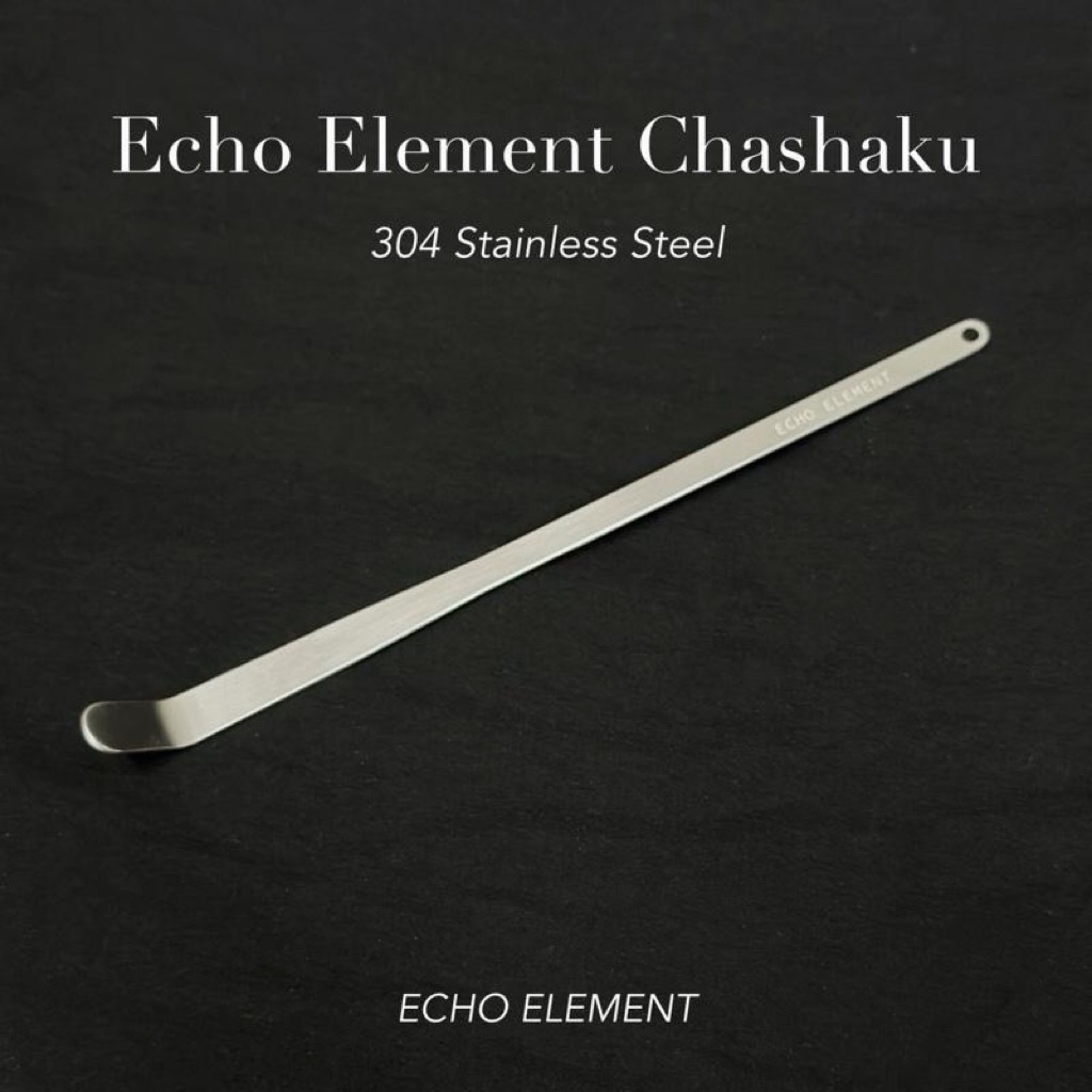 ช้อนตักมัทฉะสแตนเลส สไตล์ดั้งเดิม Echo Element Stainless Chashaku Classic ช้อนตักชา สแตนเลส304