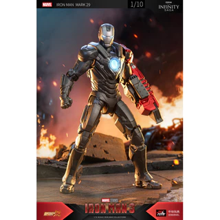 ZD Toys Iron Man Mark 29 (MK29) สเกล 1/10 แท้ Marvel Studios Iron Man 3 Action Figure โมเดลไอรอนแมน