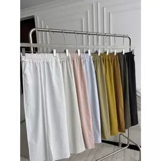 PT3811 Aveline Ruffle Waist Pants กางเกงแต่งเอวระบาย PROMTHONG