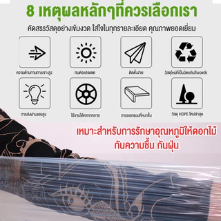 ผ้าใบกันน้ำโปร่งใส 100% อายุการใช้งานยาวนานถึง 30 ปี เหมาะควบคุมน้ำท่วม คลุมกันฝน ฟิล์มพลาสติก และการใช้งานอื่นๆ