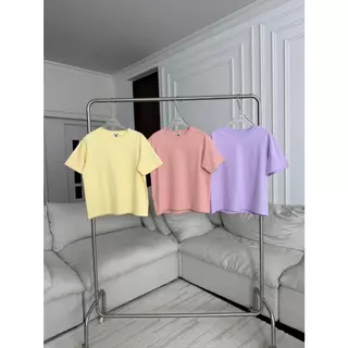 PTBZ001 Boxy crop tee เสื้อยืดคอกลมทรงบ๊อกซี่ PROMTHONGสีใหม่ (งานไซส์)
