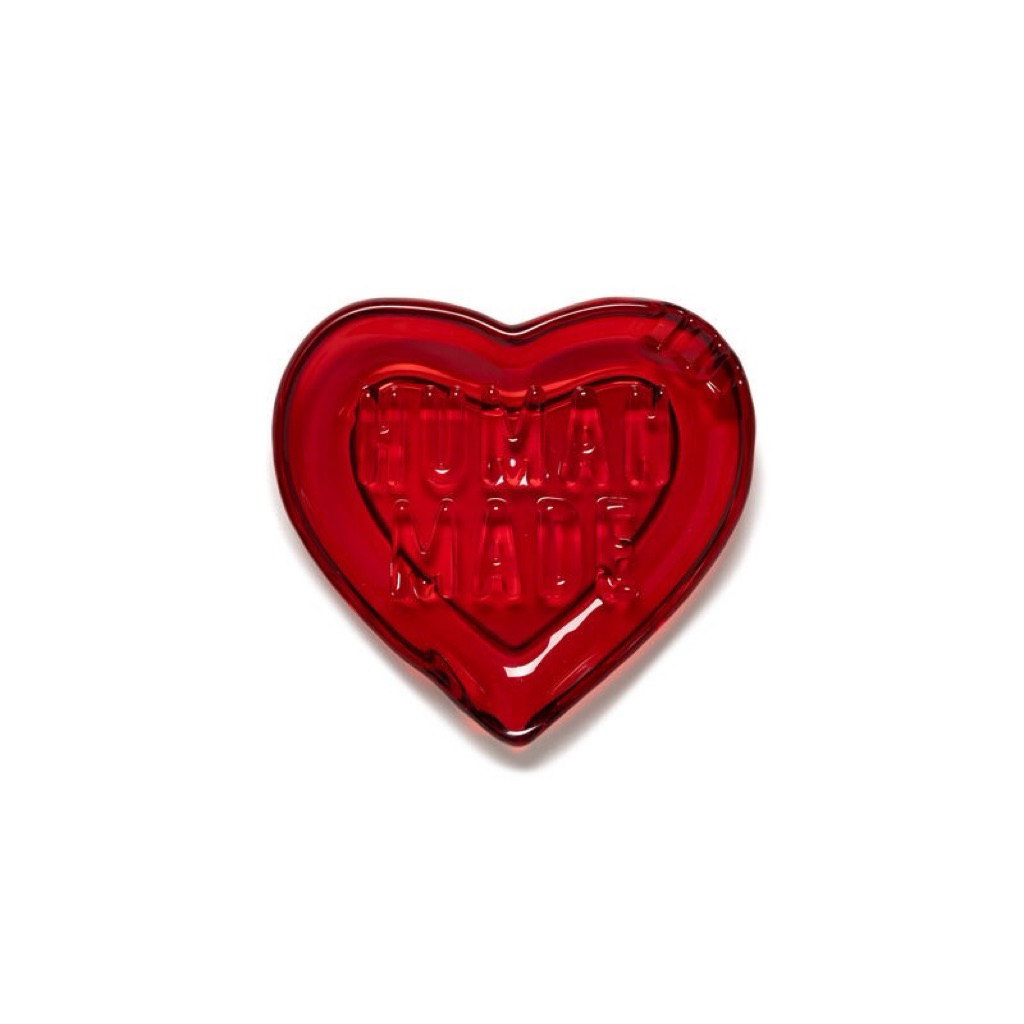 HUMAN MADE HEART GLASS TRAY