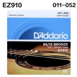 สายกีต้าร์[ของแท้100%][1ชุด มีครบ 6เส้น] D’Addario สายกีต้าร์โปร่ง เบอร์ 10/ 11/12 พร้อมส่ง ส