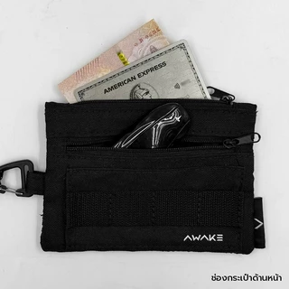 AWAKE กระเป๋าสตางค์สะพายข้างและคล้องคอ TACTICAL WALLET