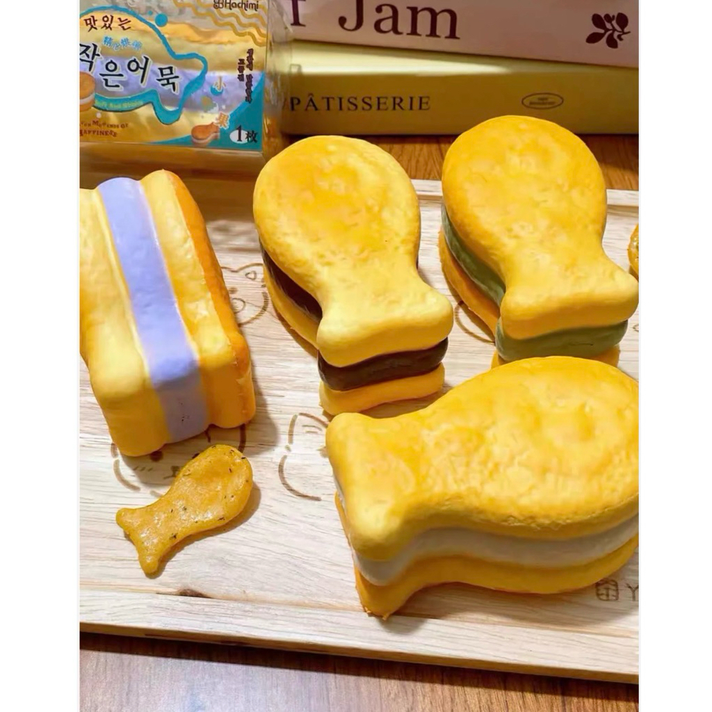 (พร้อมส่งไม่ต้องรอพรี) สกุชชี่ Hachimi ขนมปลามีไส้